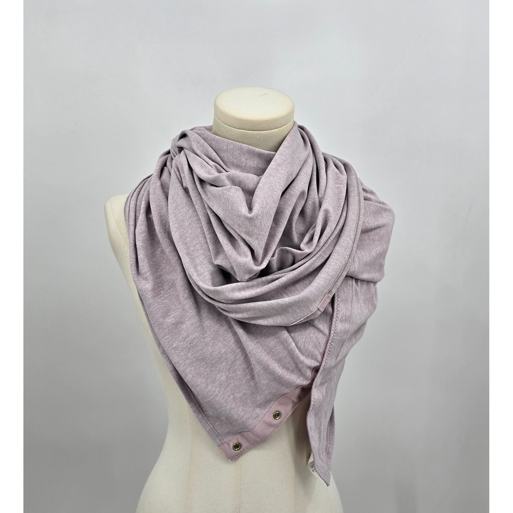 Lululemon Vinyasa Scarf Rulu Black White Heathered Convertible Infinity Wrap
